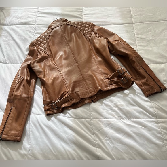 DKNYC Leather Motto Jacket - Picture 3 of 6